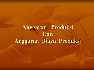 PPT - Biaya Produksi PowerPoint Presentation, Free Download - ID:4185076