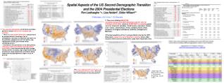 Spatial Aspects of the US Second Demographic Transition and the 2004 Presidential Elections