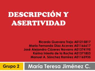 descripci n y asertividad