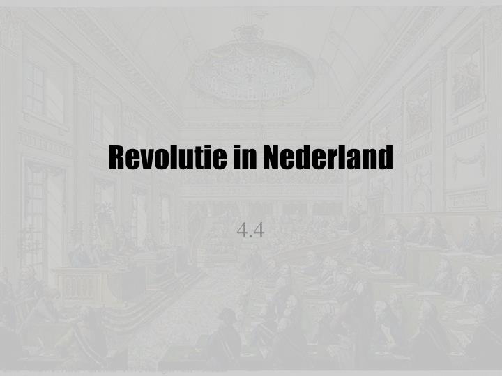 revolutie in nederland