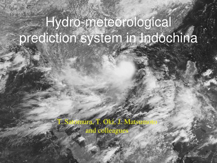 hydro meteorological prediction system in indochina