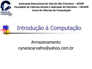 introdu o computa o