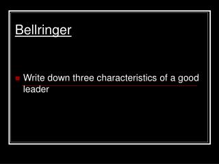 bellringer