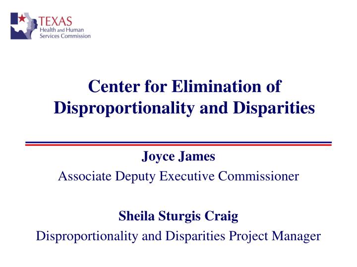 center for elimination of disproportionality and disparities