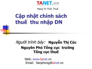 c p nh t ch nh s ch thu thu nh p dn