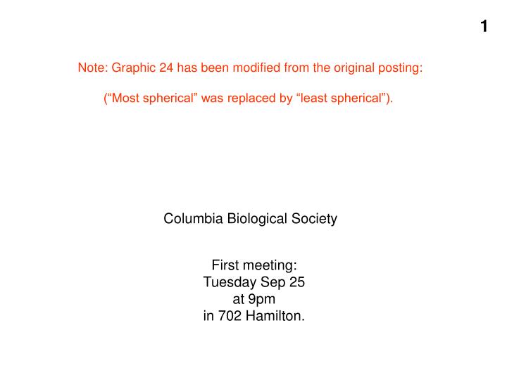 columbia biological society