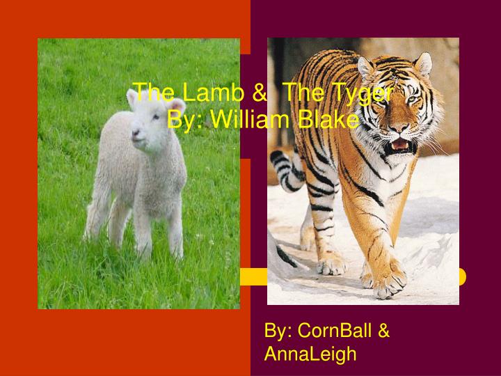 the lamb the tyger by william blake