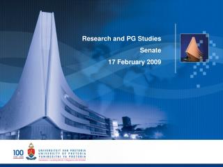 Research and PG Studies Senate 17 February 2009