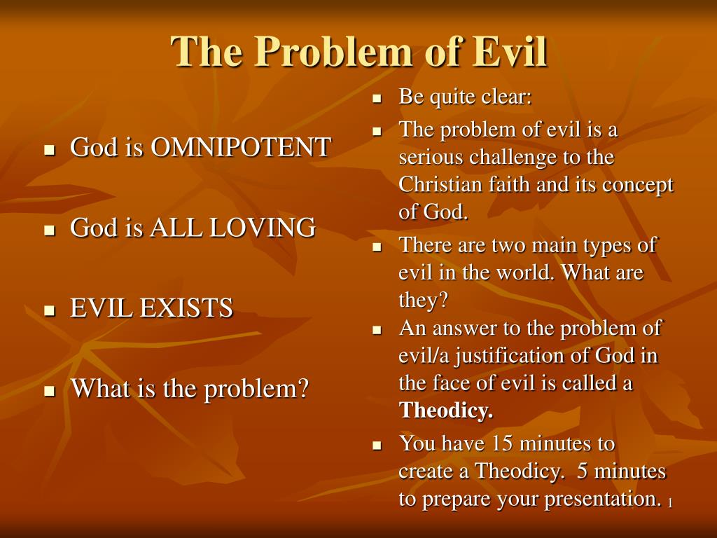 PPT - The Problem of Evil PowerPoint Presentation, free download - ID ...