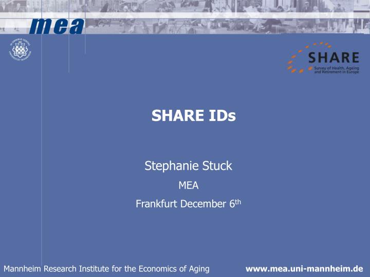 share ids