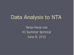 Data Analysis to NTA - slide 1