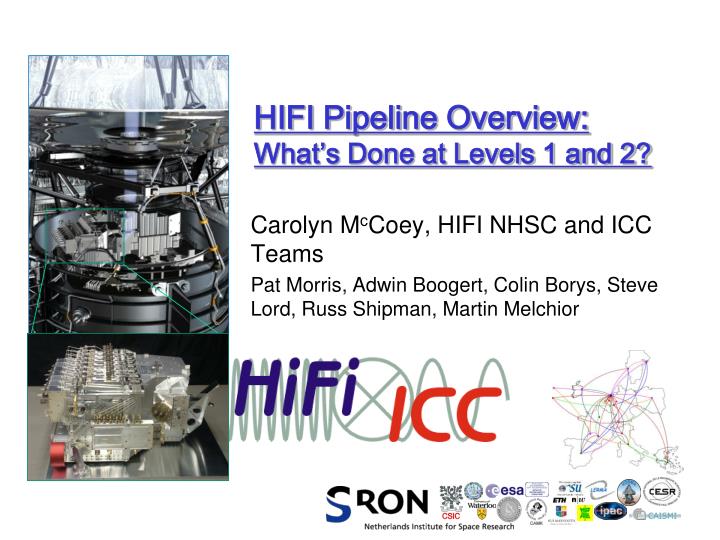 hifi pipeline overview what s done at levels 1 and 2