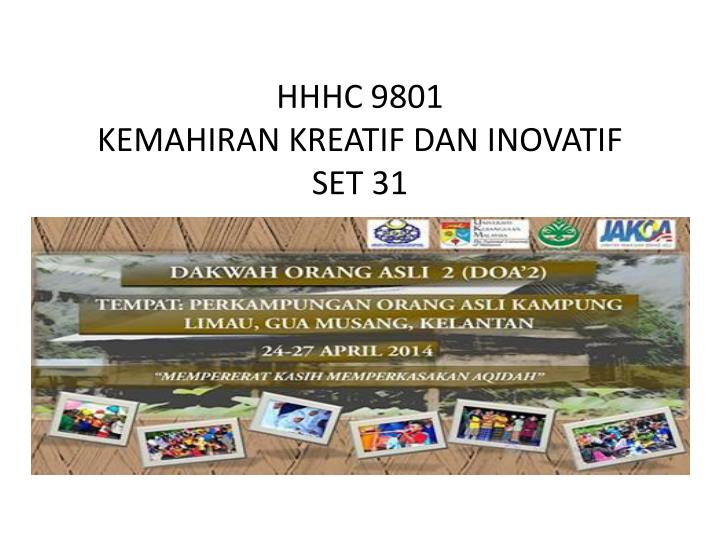 hhhc 9801 kemahiran kreatif dan inovatif set 31