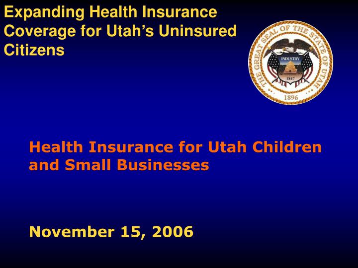 health insurance for utah children and small businesses