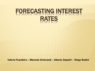 forecasting interest rates