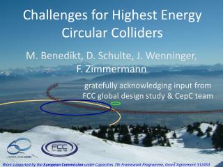 Challenges for Highest Energy Circular Colliders