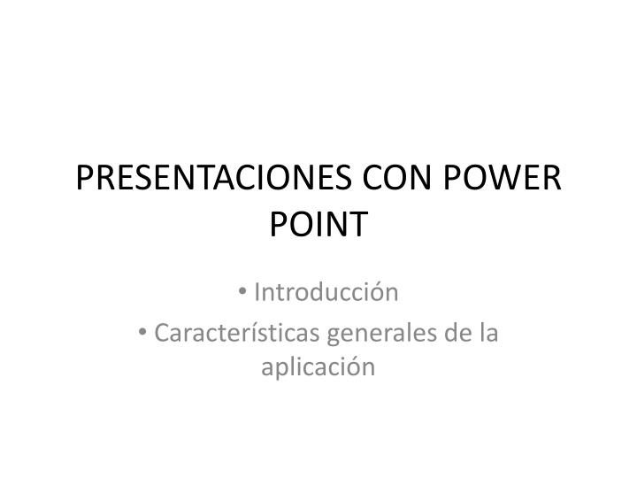 presentacione s con power point