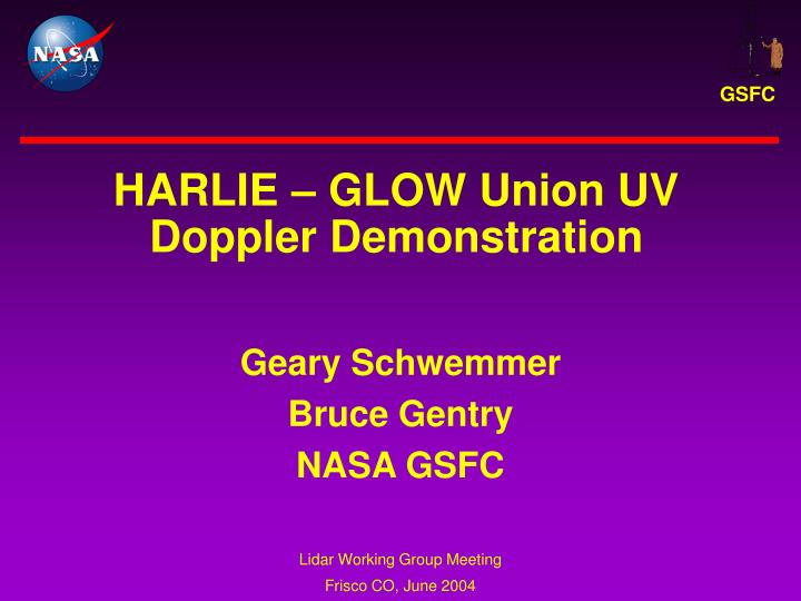 harlie glow union uv doppler demonstration