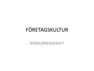 f retagskultur