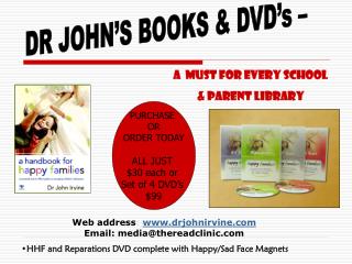 Web address : drjohnirvine Email: media@thereadclinic