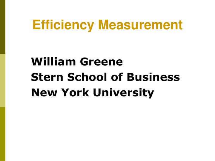 william greene stern school of business new york university