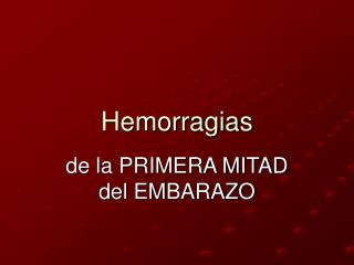 hemorragias