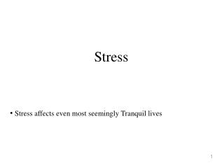 Stress