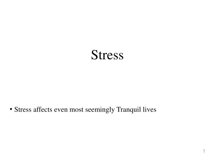 stress