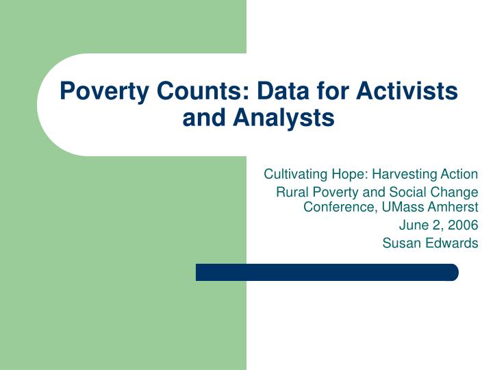 poverty counts data for activists and analysts