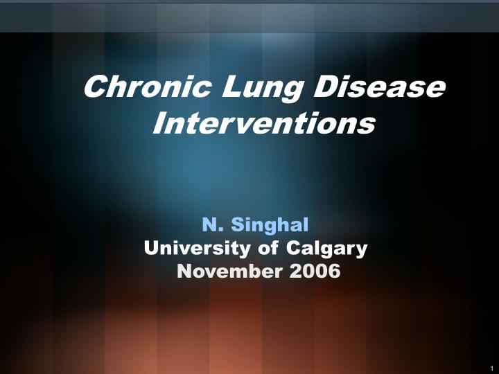 chronic lung disease interventions