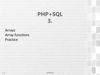PHP+SQL 3.
