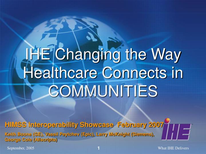 ihe changing the way healthcare connects in communities