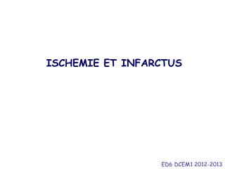 ischemie et infarctus
