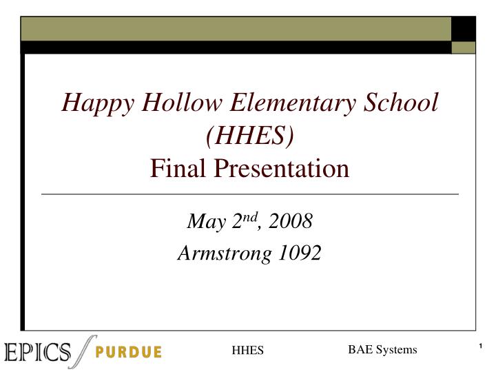 happy hollow elementary school hhes final presentation