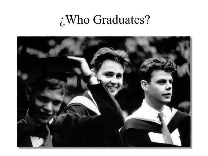 who graduates