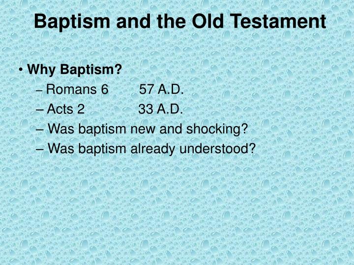 baptism and the old testament