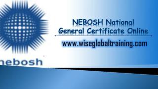 NEBOSH National General Certificate Online