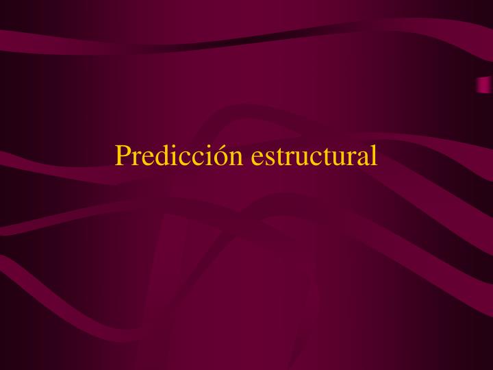 predicci n estructural