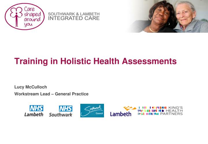 training in holistic health assessments