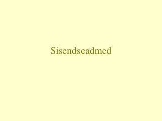 Sisendseadmed