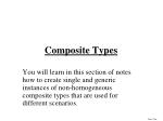 Composite Types - slide 1