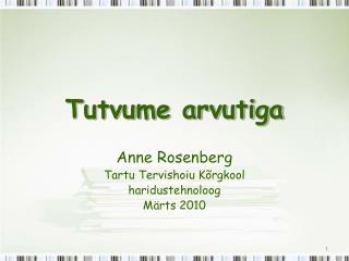 tutvume arvutiga