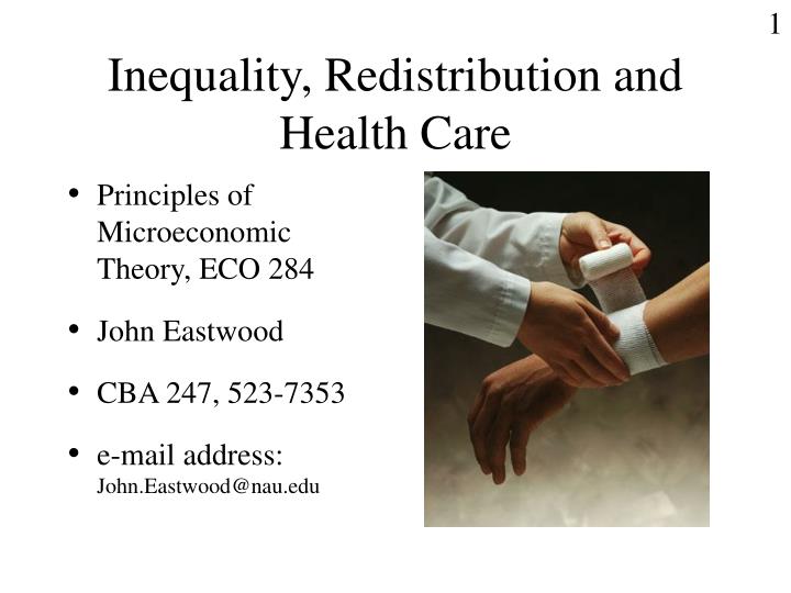 inequality redistribution and health care