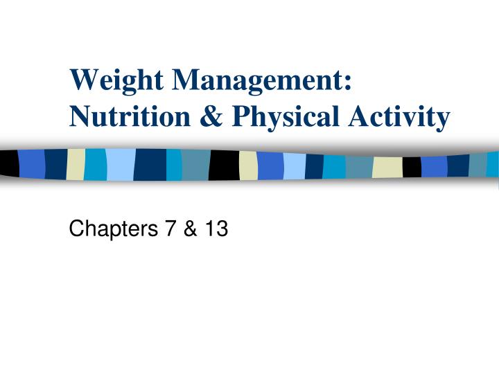 weight management nutrition physical activity