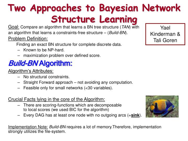 two approaches to bayesian network structure learning