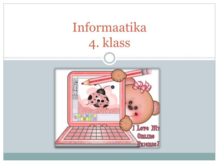 informaatika 4 klass