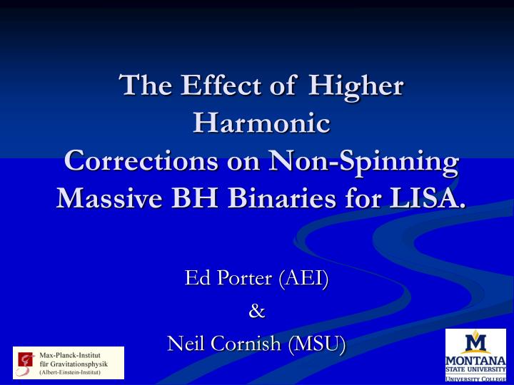 the effect of higher harmonic corrections on non spinning massive bh binaries for lisa