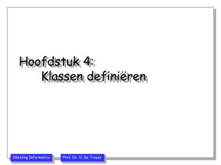 hoofdstuk 4 klassen defini ren
