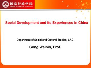 Social Development and its Experiences in China