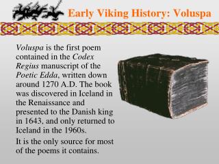 Early Viking History: Voluspa